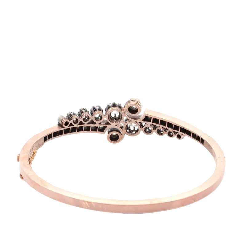 Bracelet ancien en or et argent - Castafiore