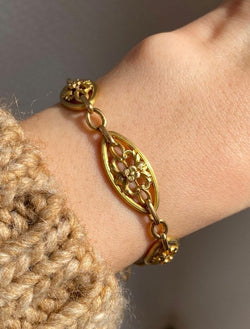 Bracelet ancien en or jaune 18k