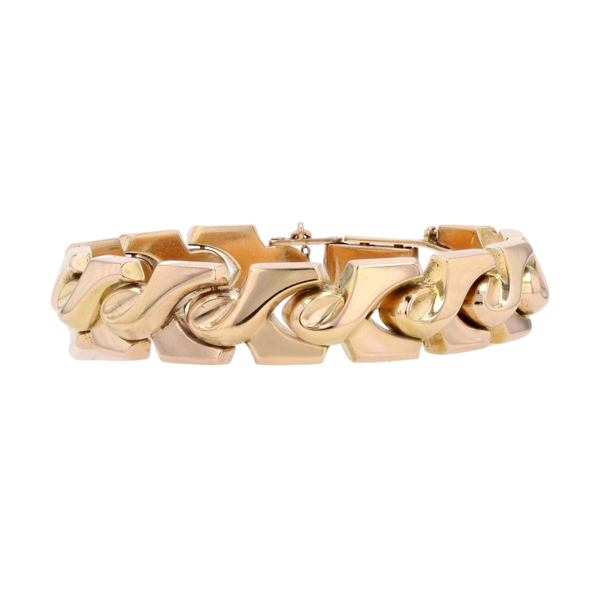 Bracelet ANCIEN Motifs noeuds en or jaune - Castafiore