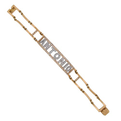 Bracelet "Antonio" en or blanc, or jaune et diamants - Castafiore