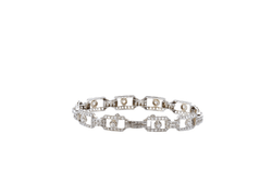 Bracelet Art déco en or blanc et diamants - Castafiore