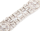 Bracelet Art Déco en platine entièrement pavé de diamant - Castafiore