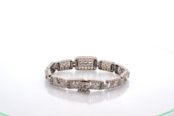 Bracelet art deco 1920 diamonds at paltinium