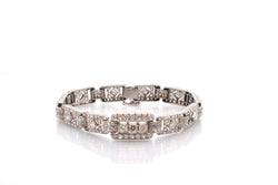 Bracelet art deco 1920 diamonds at paltinium