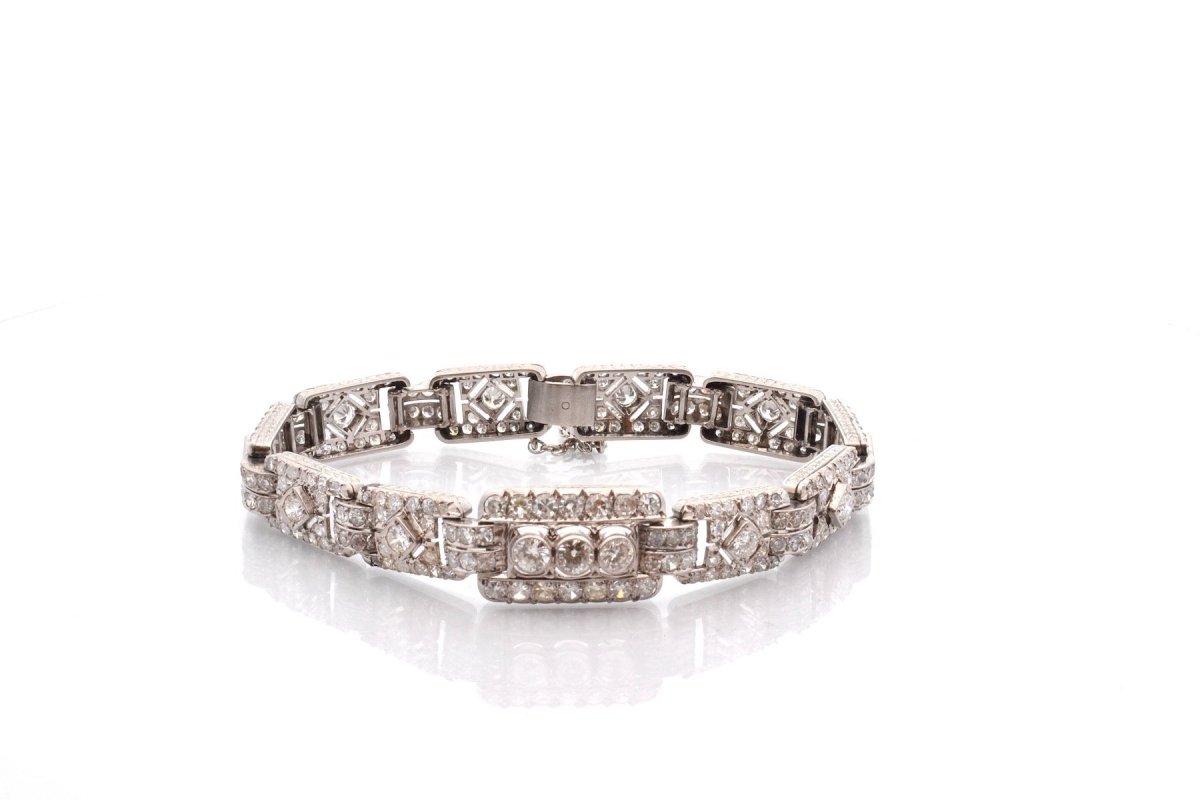 Bracelet art deco 1920 diamonds at paltinium