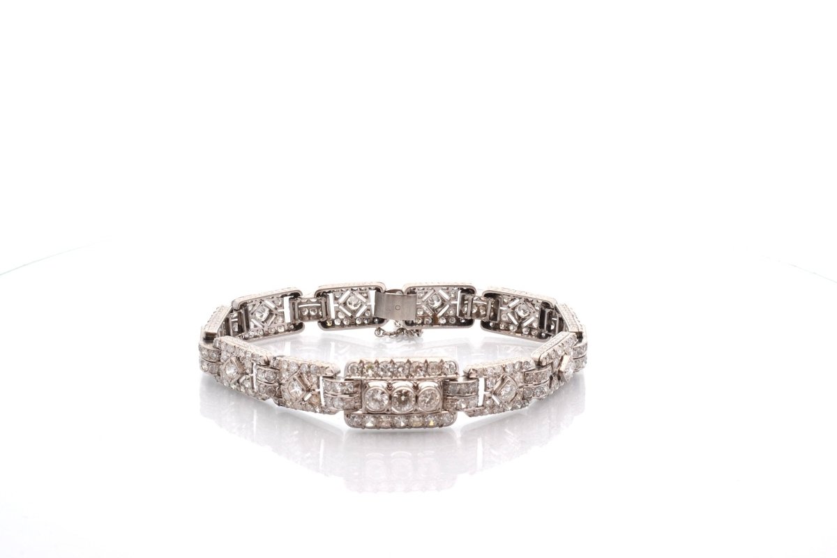 Bracelet art deco 1920 diamonds at paltinium