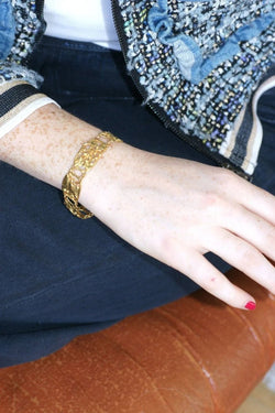 Bracelet Art Nouveau Arnould en Or Jaune - Castafiore