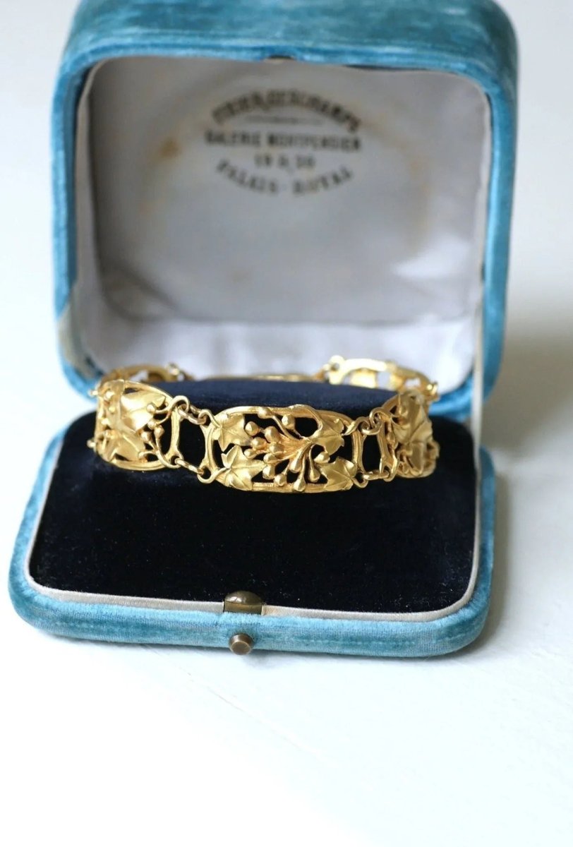 Bracelet Art Nouveau Arnould en Or Jaune - Castafiore