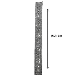 BRACELET ARTICULÉ ART DECO PALTINE ET DIAMANTS ENV. 12,50 CTS (T.18) - Castafiore