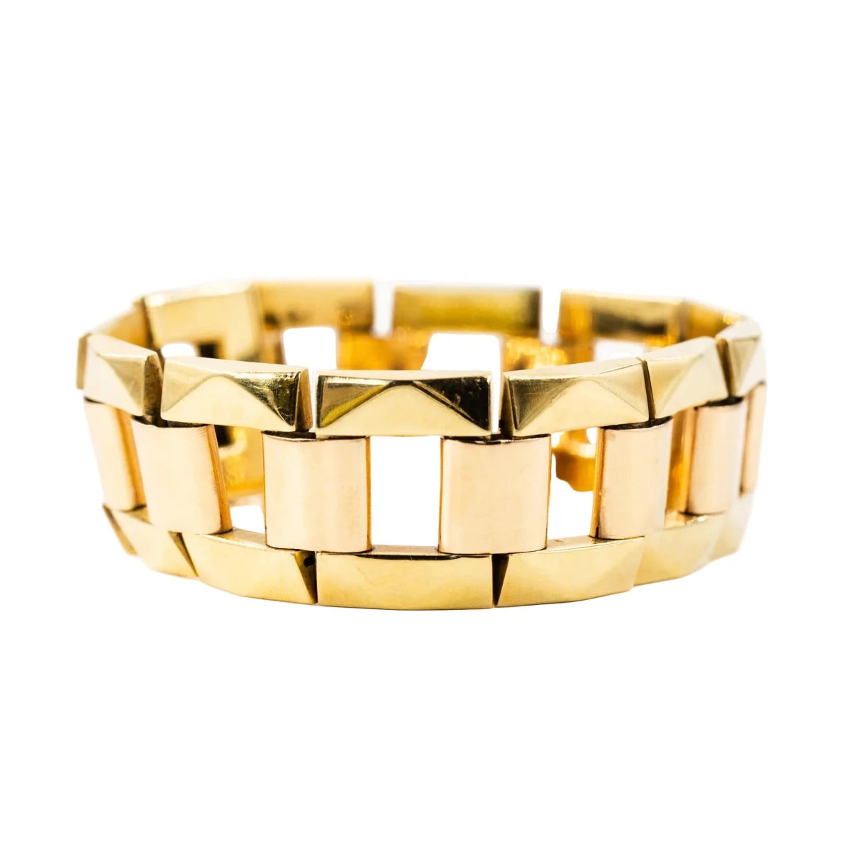 Bracelet articulé en or jaune - Castafiore