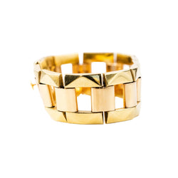 Bracelet articulé en or jaune - Castafiore