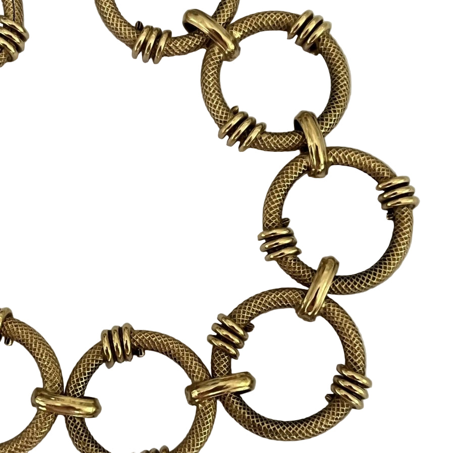 Bracelet Articulé maille jaseron en or jaune - Castafiore