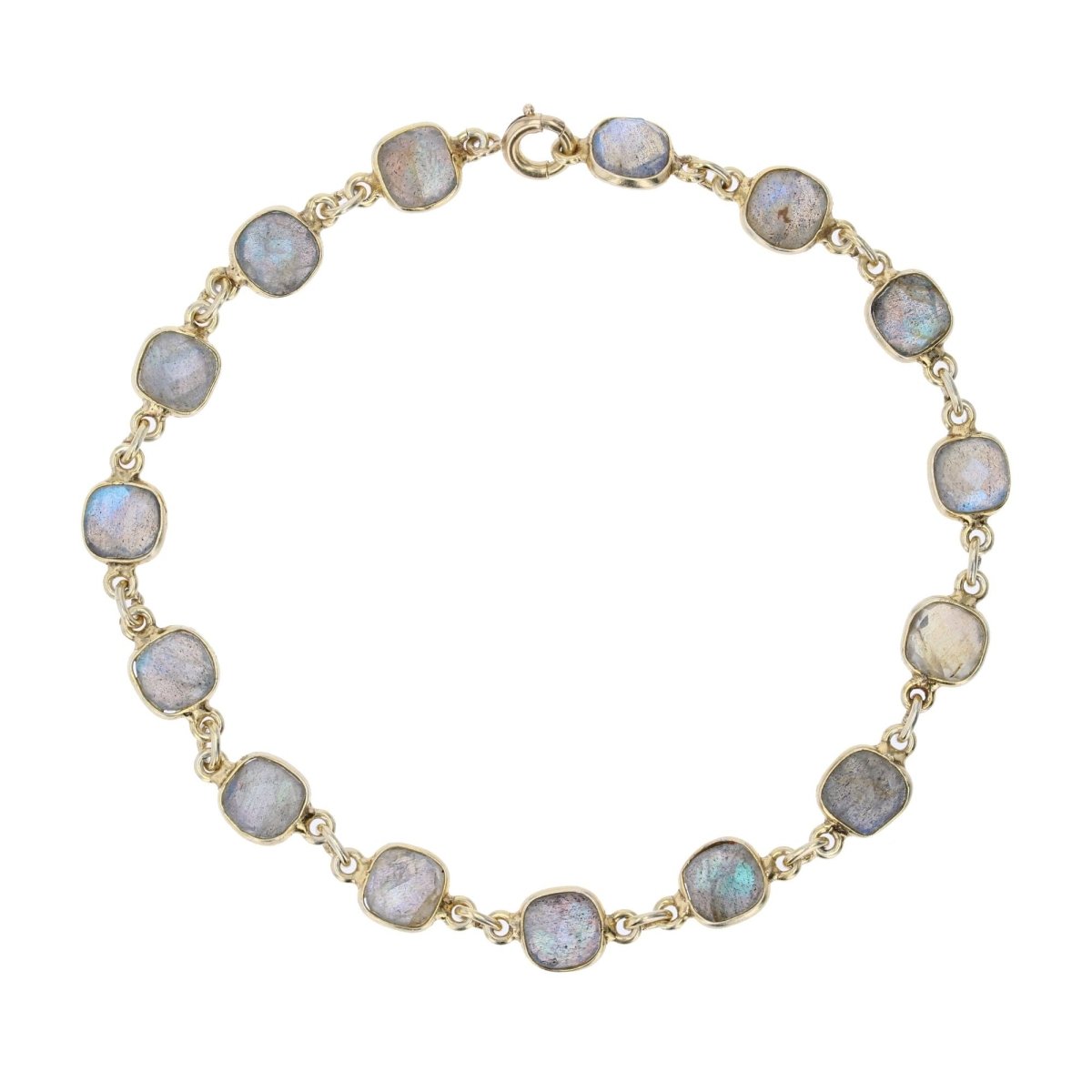 Bracelet BAUME Labradorites en vermeil et or jaune - Castafiore
