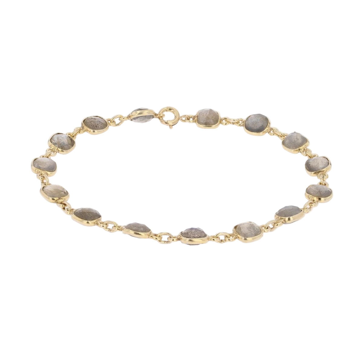 Bracelet BAUME Labradorites en vermeil et or jaune - Castafiore