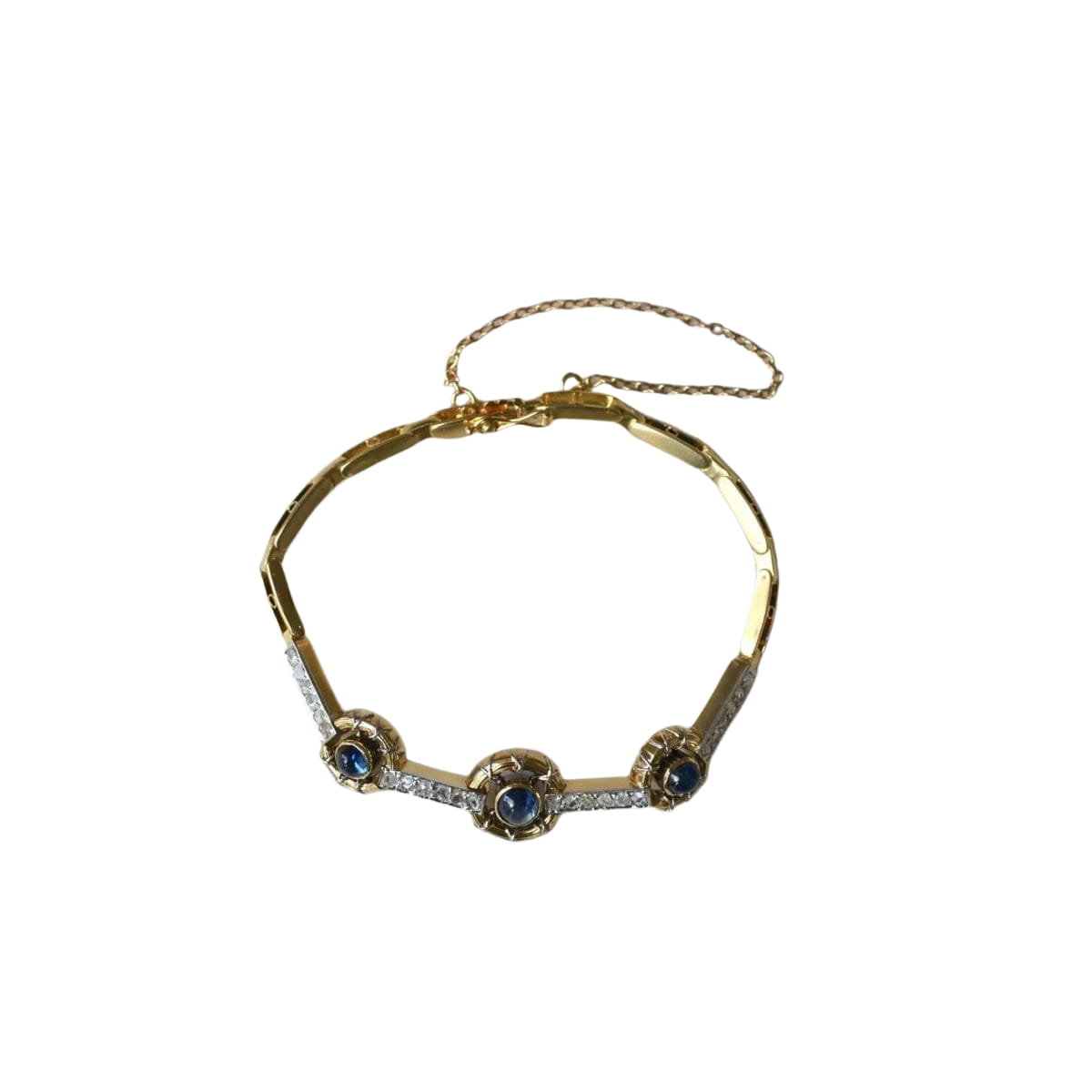 Bracelet Belle Epoque Saphirs et Diamants - Castafiore