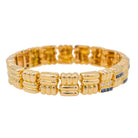 Bracelet BOUCHERON en or jaune, saphir et diamants - Castafiore