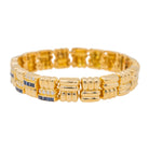 Bracelet BOUCHERON en or jaune, saphir et diamants - Castafiore