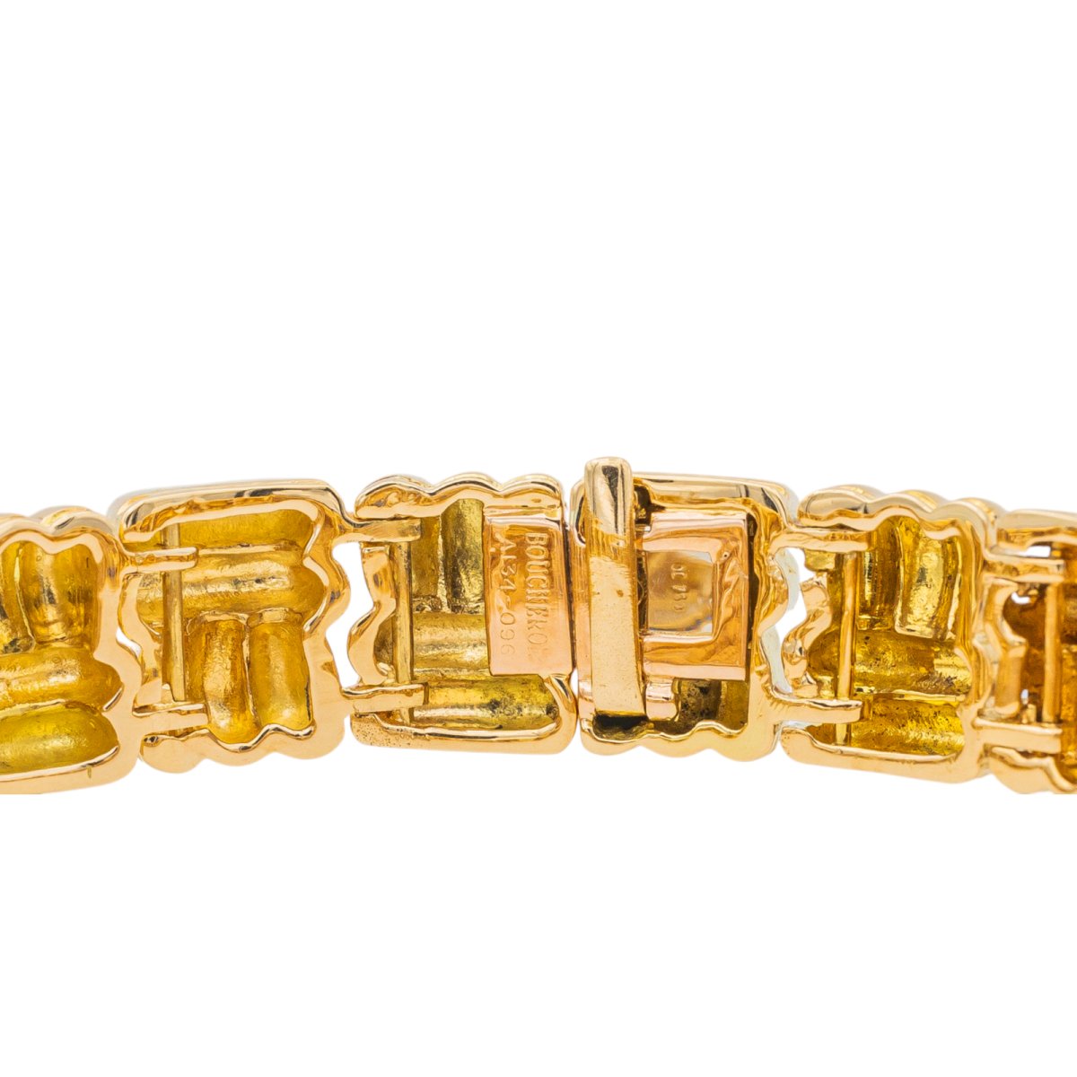 Bracelet BOUCHERON en or jaune, saphir et diamants - Castafiore