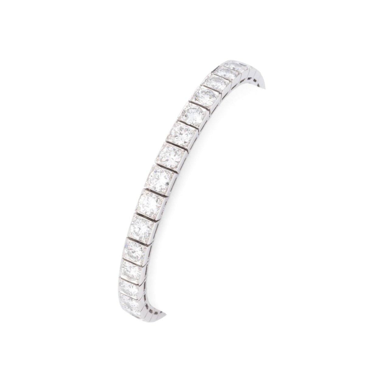 Bracelet BOUCHERON ligne en platine et diamant - Castafiore