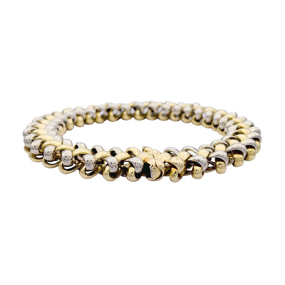 Bracelet Boucheron, or jaune, or blanc - Castafiore