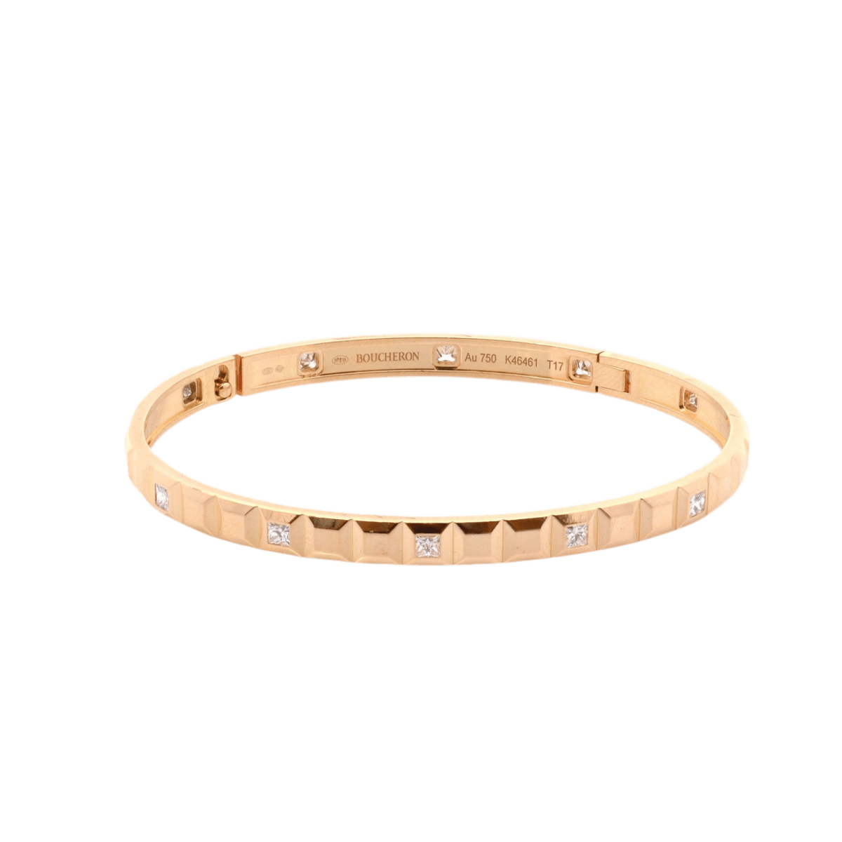 Bracelet BOUCHERON "Quatre Clou de Paris" en or jaune et diamants - Castafiore