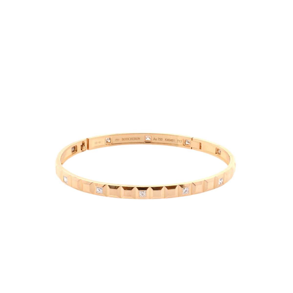 Bracelet BOUCHERON "Quatre Clou de Paris" en or jaune et diamants - Castafiore