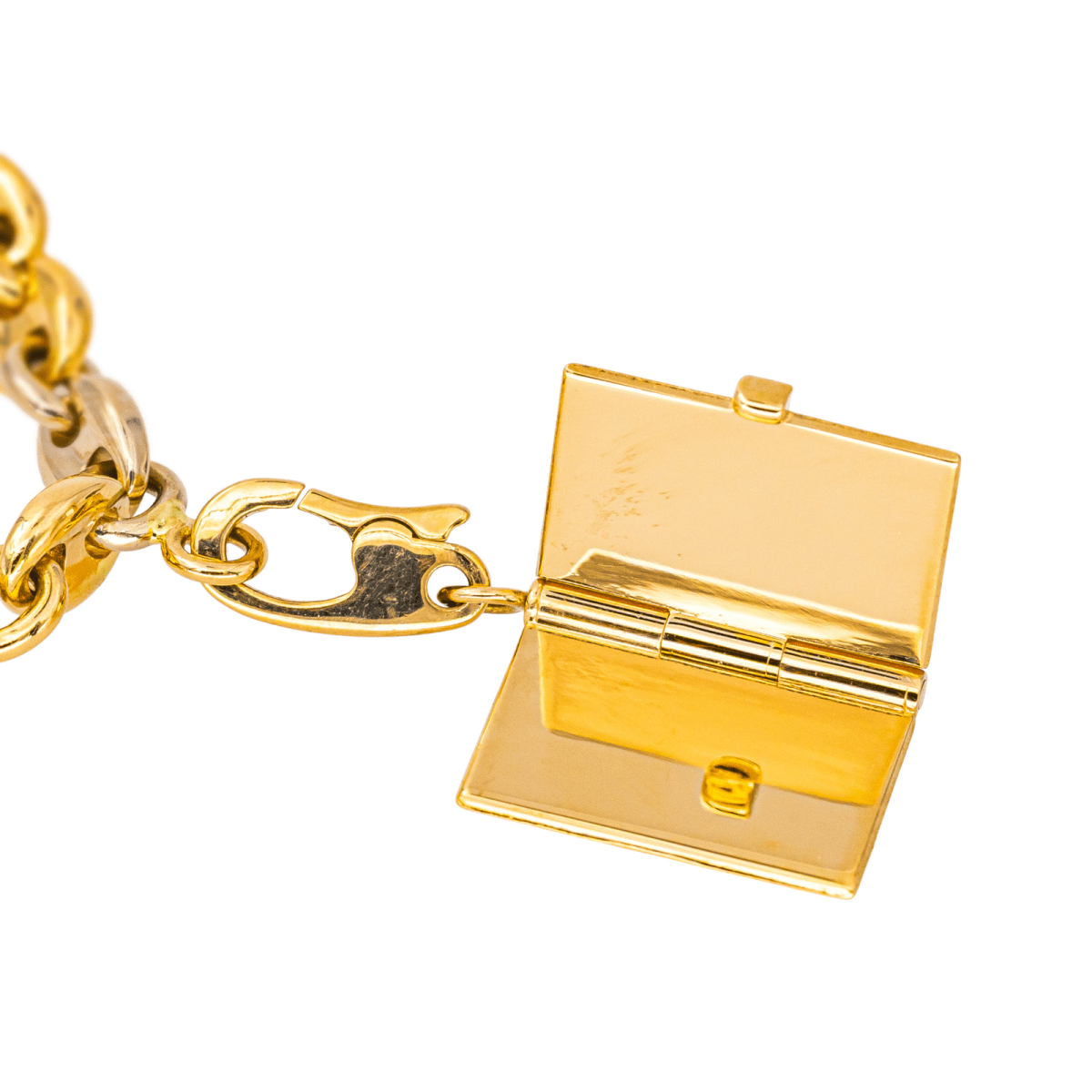 Bracelet Breloque CARTIER en or jaune, or blanc et résine - Castafiore
