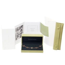 Bracelet Breloque VAN CLEEF & ARPELS "Alhambra" en or blanc, or rose et nacre - Castafiore