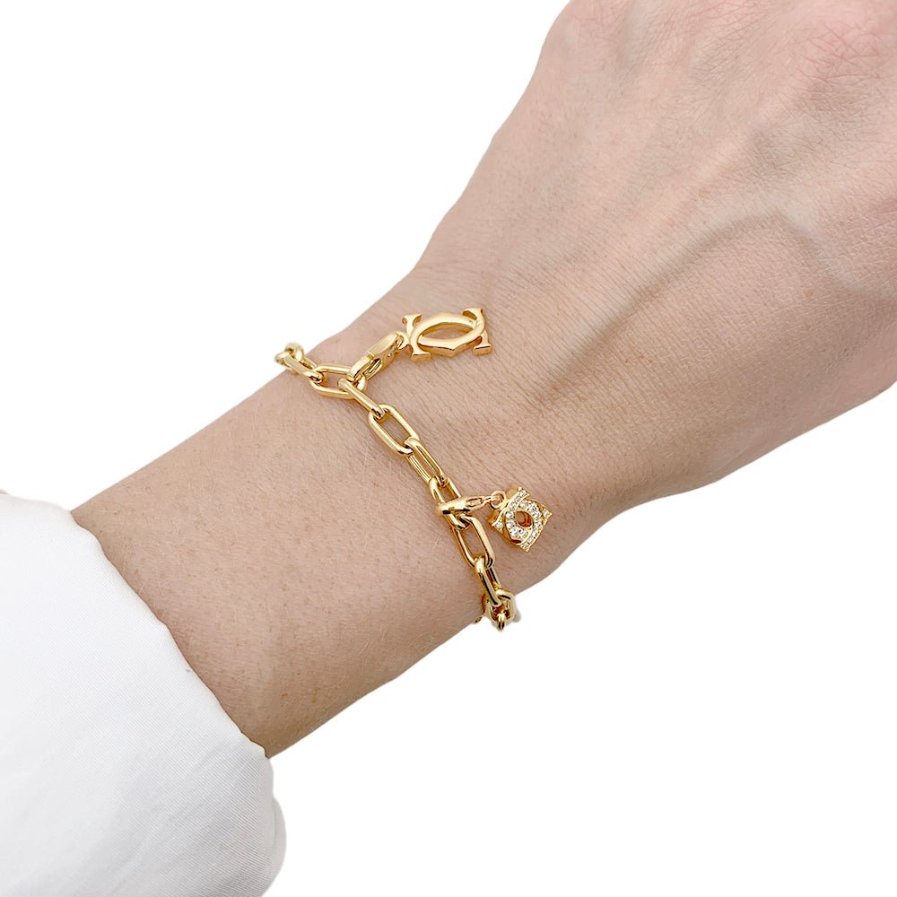 Bracelet Breloques CARTIER en or jaune - Castafiore