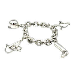 Bracelet Breloques GAÉTAN DE PERCIN en argent - Castafiore