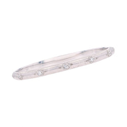 Bracelet BUCELLATI Jonc en or blanc et diamants - Castafiore