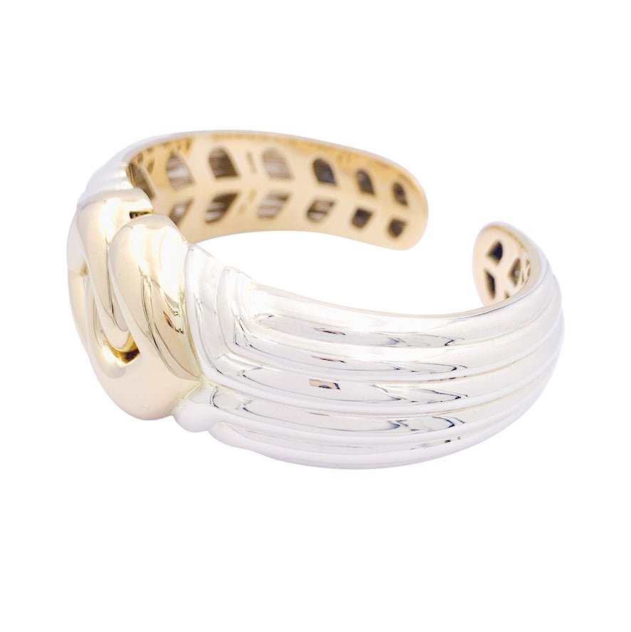 Bracelet BULGARI, "Doppio Cuore", deux ors - Castafiore