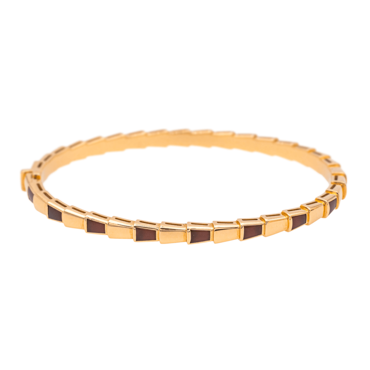 Bracelet BULGARI "Serpenti" en or rose et cormaline - Castafiore