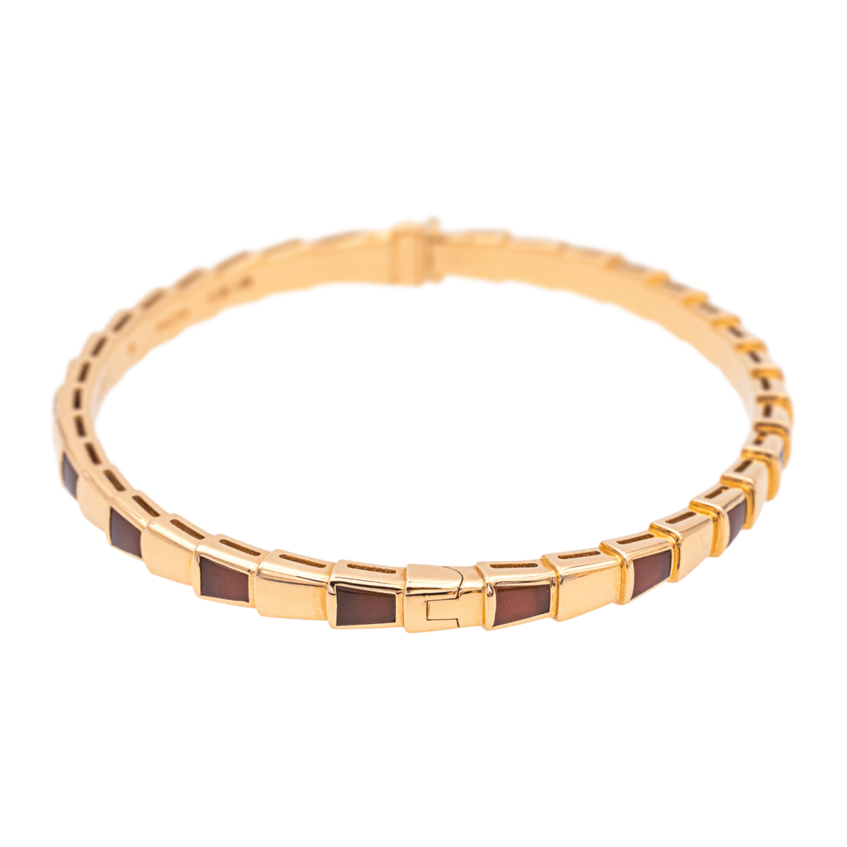 Bracelet BULGARI "Serpenti" en or rose et cormaline - Castafiore