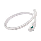 Bracelet BULGARI "Serpenti Seduttori" en or blanc, émeraudes et diamants - Castafiore