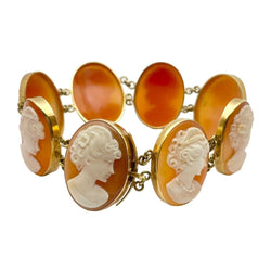 Bracelet camée en or jaune - Castafiore