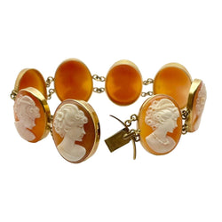Bracelet camée en or jaune - Castafiore