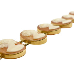 Bracelet camée en or jaune - Castafiore