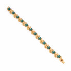 Bracelet Cartier boules en or jaune et chrysoprases - Castafiore