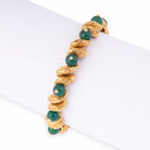 Bracelet Cartier boules en or jaune et chrysoprases - Castafiore