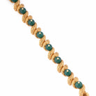 Bracelet Cartier boules en or jaune et chrysoprases - Castafiore