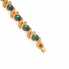 Bracelet Cartier boules en or jaune et chrysoprases - Castafiore