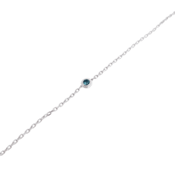 Bracelet CARTIER "Cartier d'Amour" en or blanc et saphir vert - Castafiore