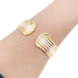 Bracelet CARTIER "Double C" en trois ors - Castafiore