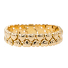 Bracelet Cartier Double cœur Or jaune - Castafiore