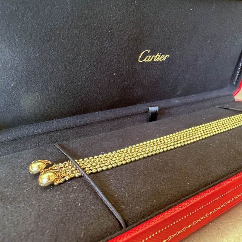 Bracelet CARTIER "Draperie" en or jaune 18k - Castafiore