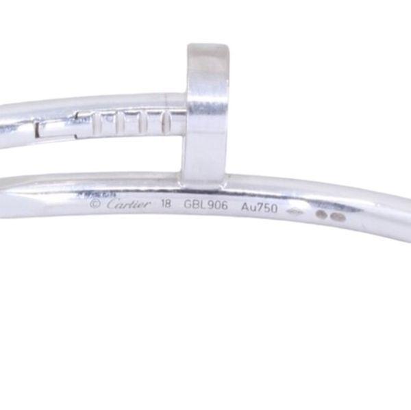 Bracelet CARTIER "juste un clou" en or blanc - Castafiore