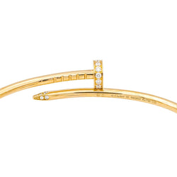 Bracelet CARTIER "Juste un Clou" en or jaune et diamant - Castafiore