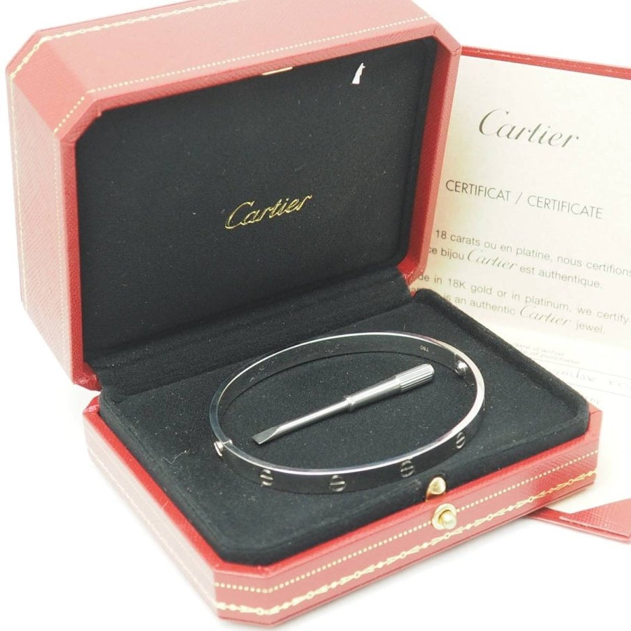 Bracelet Cartier Love en or blanc - Castafiore