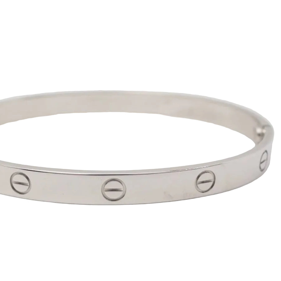 Bracelet Cartier Love en or blanc - Castafiore
